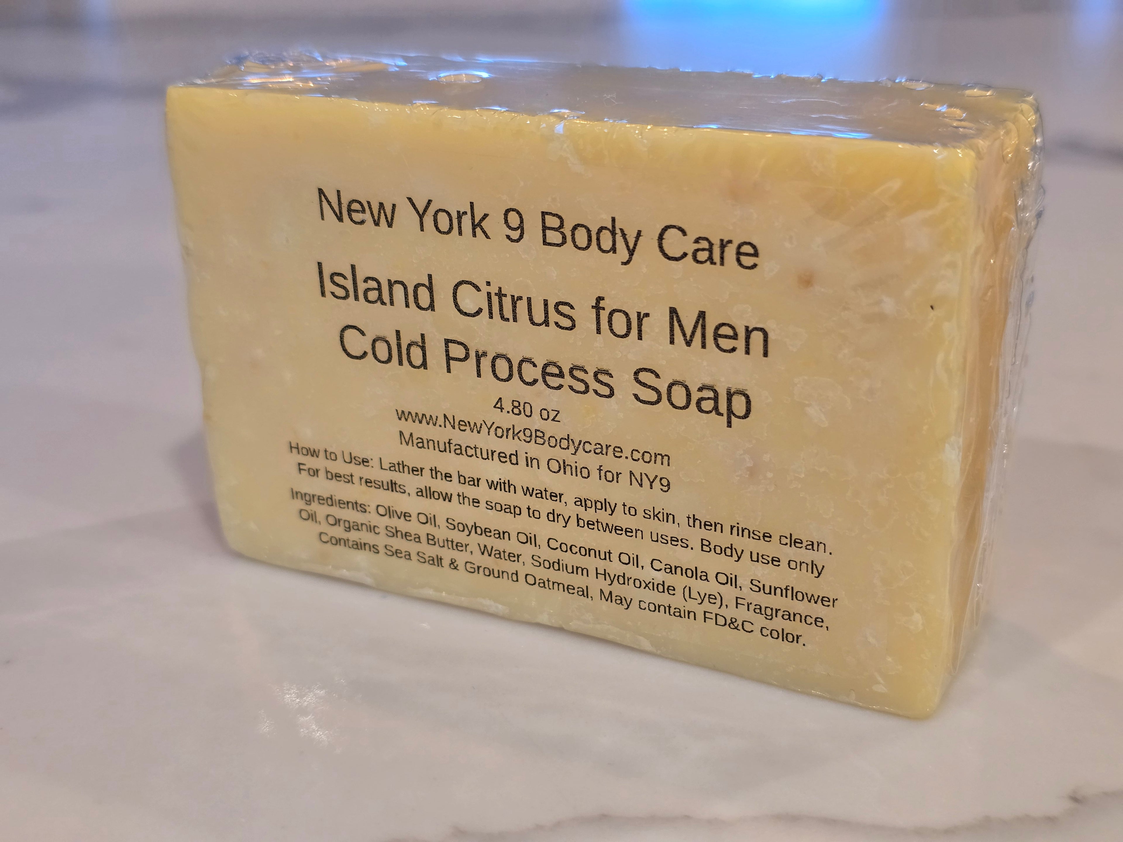 Island Citrus For Men Cold Process Soap